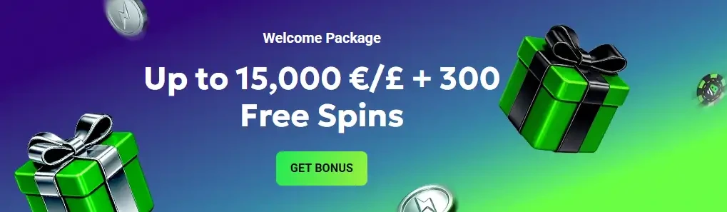Luckywave Casino sfeerbeeld met goudkleurige golven en speelkaarten op donkerblauwe achtergrond